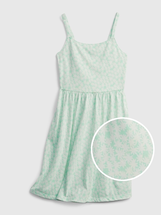 1 of 8 showing, with the color blue floral of product Kids Twist Back Dress