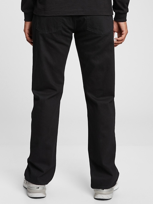 2 of 8 showing, with the color black of product Standard Jeans