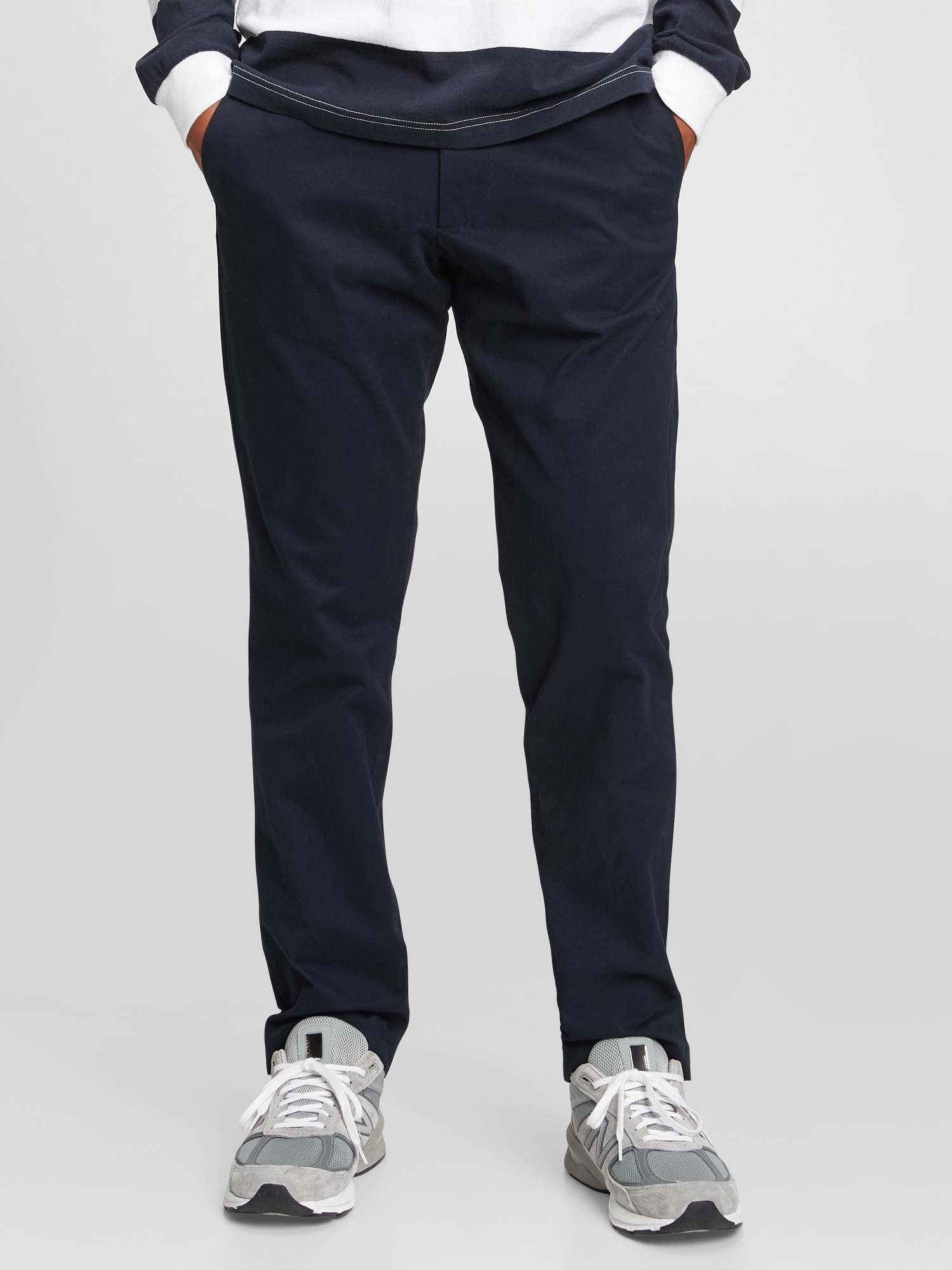 Gap Modern Khakis in Athletic Taper with GapFlex blue. 1