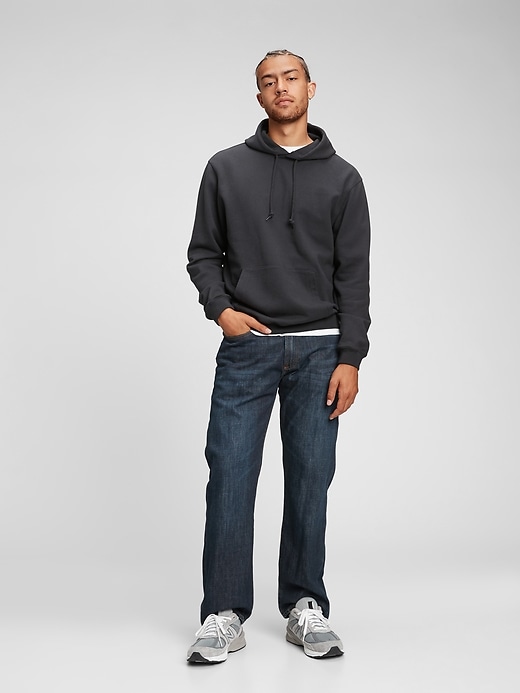 1 of 8 showing, with the color dark resin of product Relaxed Jeans
