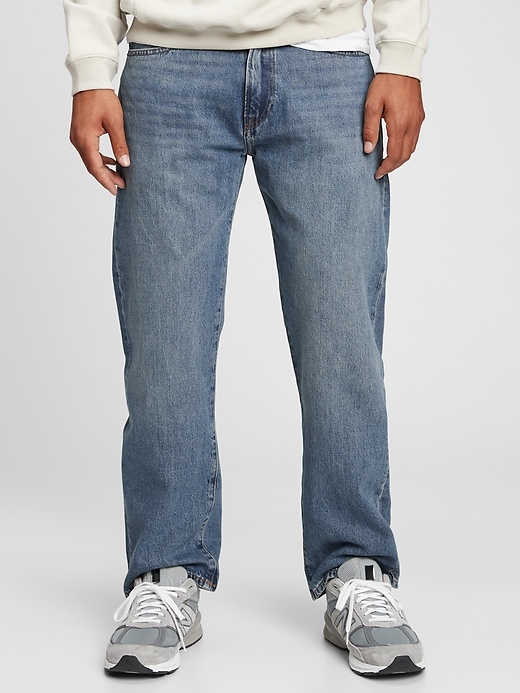 Gap Men's Relaxed Jeans with Washwell (Light Authentic)
