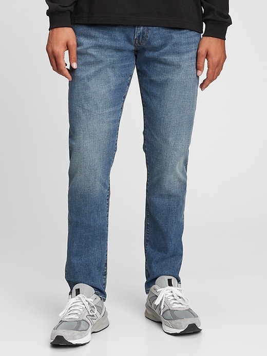 Image number 7 showing, Athletic Taper Jeans in GapFlex