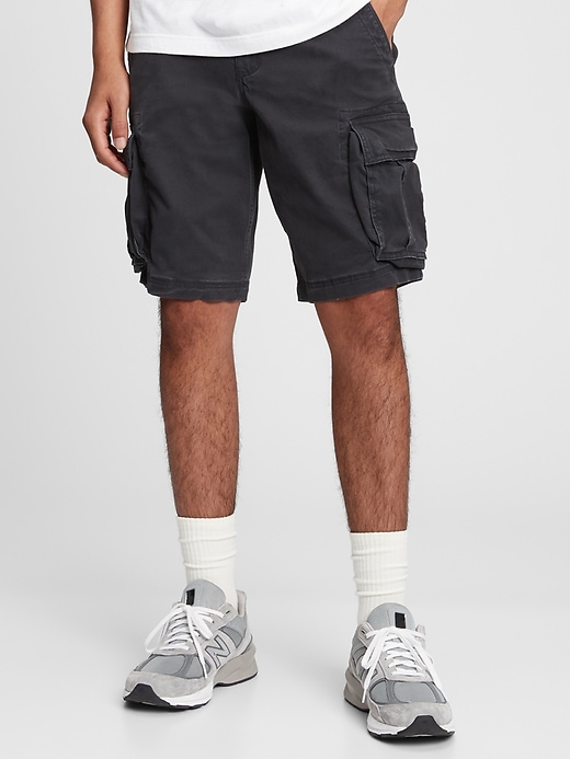 View large product image 1 of 1. 11" Twill Cargo Shorts with GapFlex