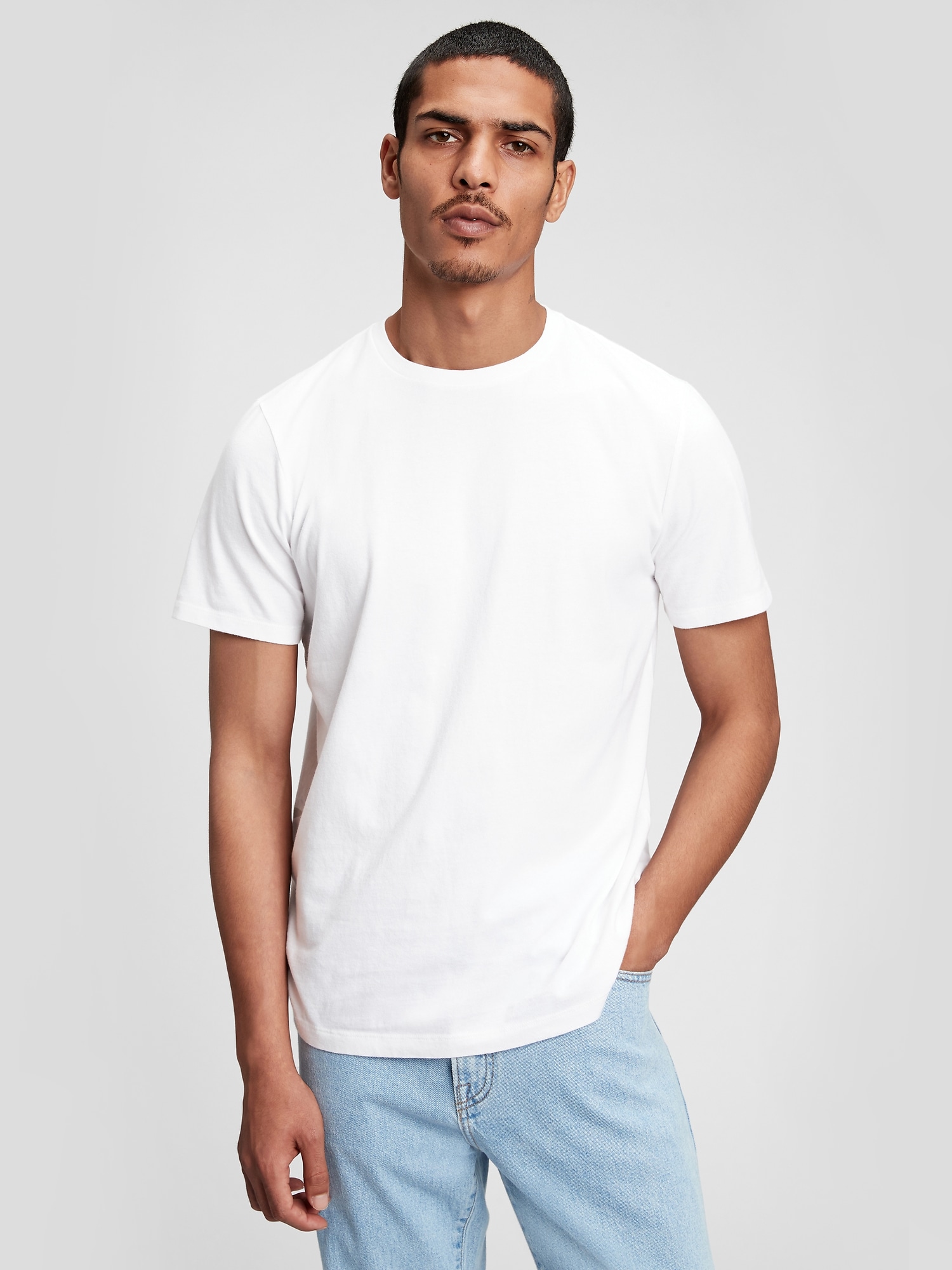 Gap Classic Cotton T-shirt In Optic White