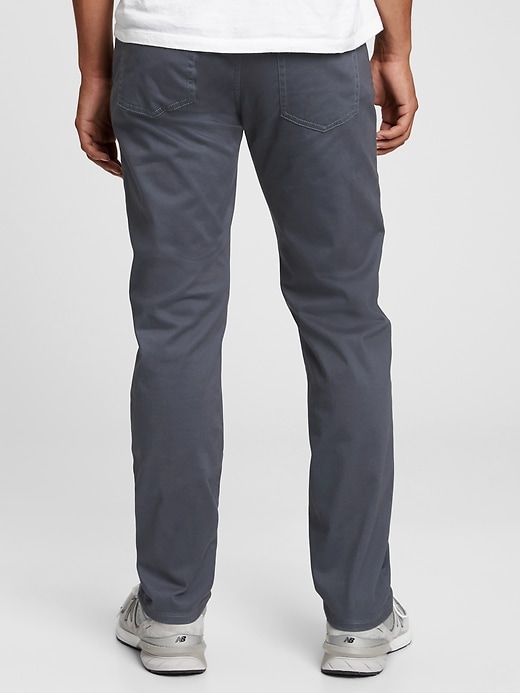 2 of 8 showing, with the color dark pearl of product GapFlex Straight Jeans