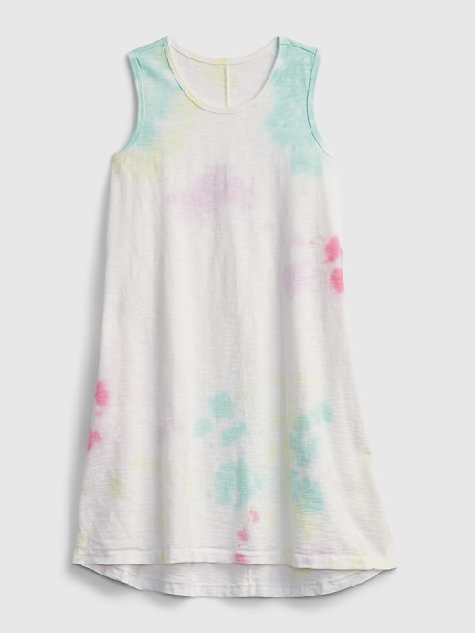 Image number 1 showing, Kids Tie-Dye Trapeze Dress