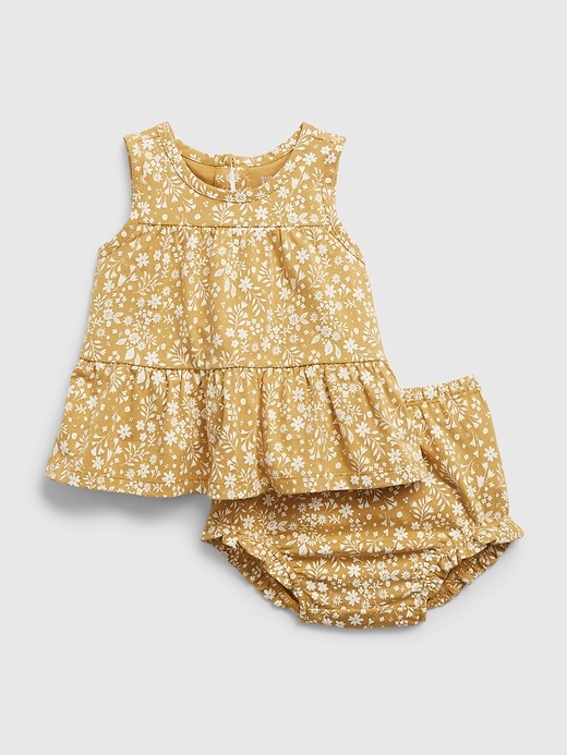 1 of 8 showing, with the color honey i'm home of product Baby Floral Outfit Set