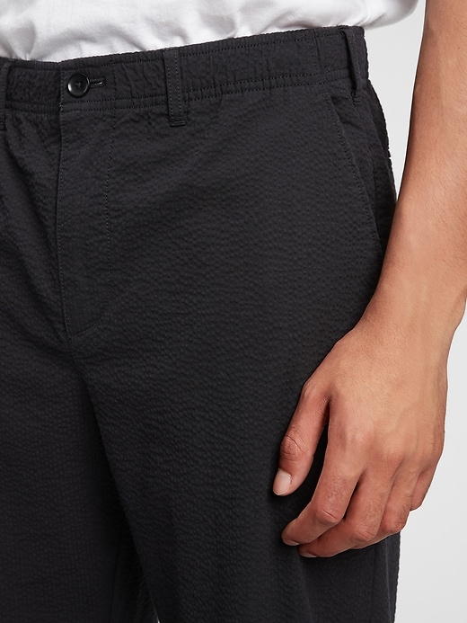 Image number 4 showing, Relaxed Seersucker Taper E-Waist Pants with GapFlex