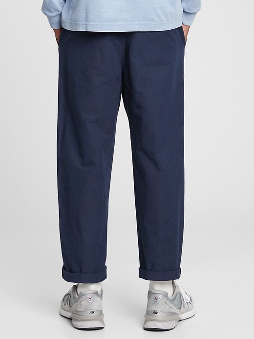 2 of 8 showing, with the color true indigo blue of product Relaxed Taper E-Waist Pants with GapFlex