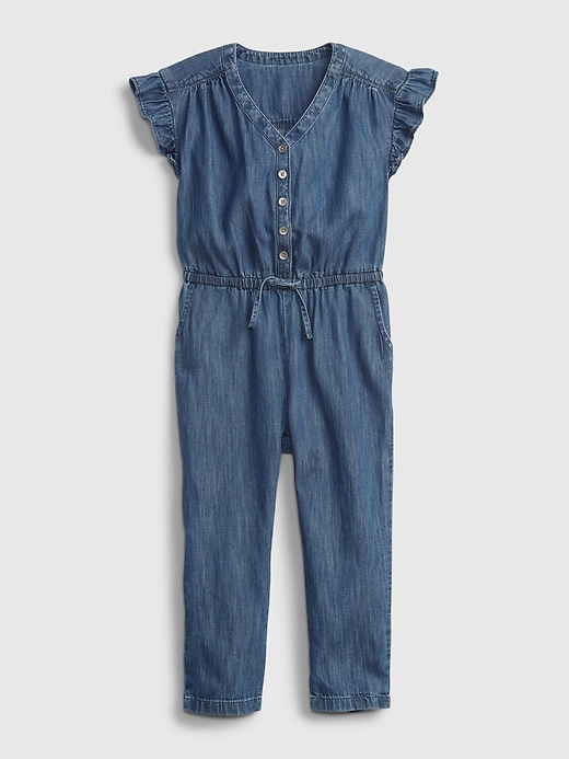 Image number 1 showing, Toddler V-Neck Jumpsuit