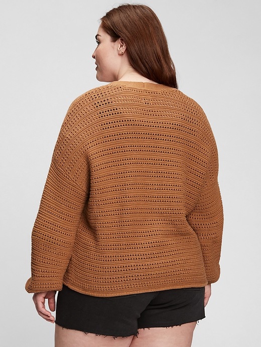 Image number 5 showing, Textured Button-Front Cardigan
