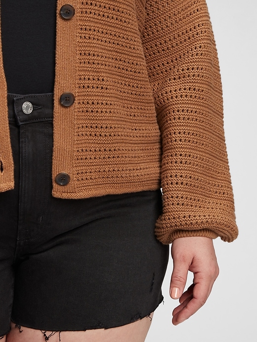 Image number 6 showing, Textured Button-Front Cardigan