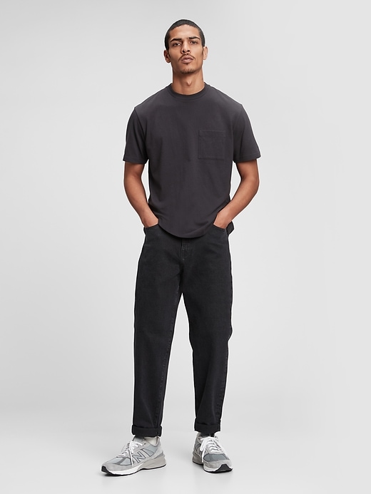Image number 1 showing, GapFlex Relaxed Taper Jeans with Washwell