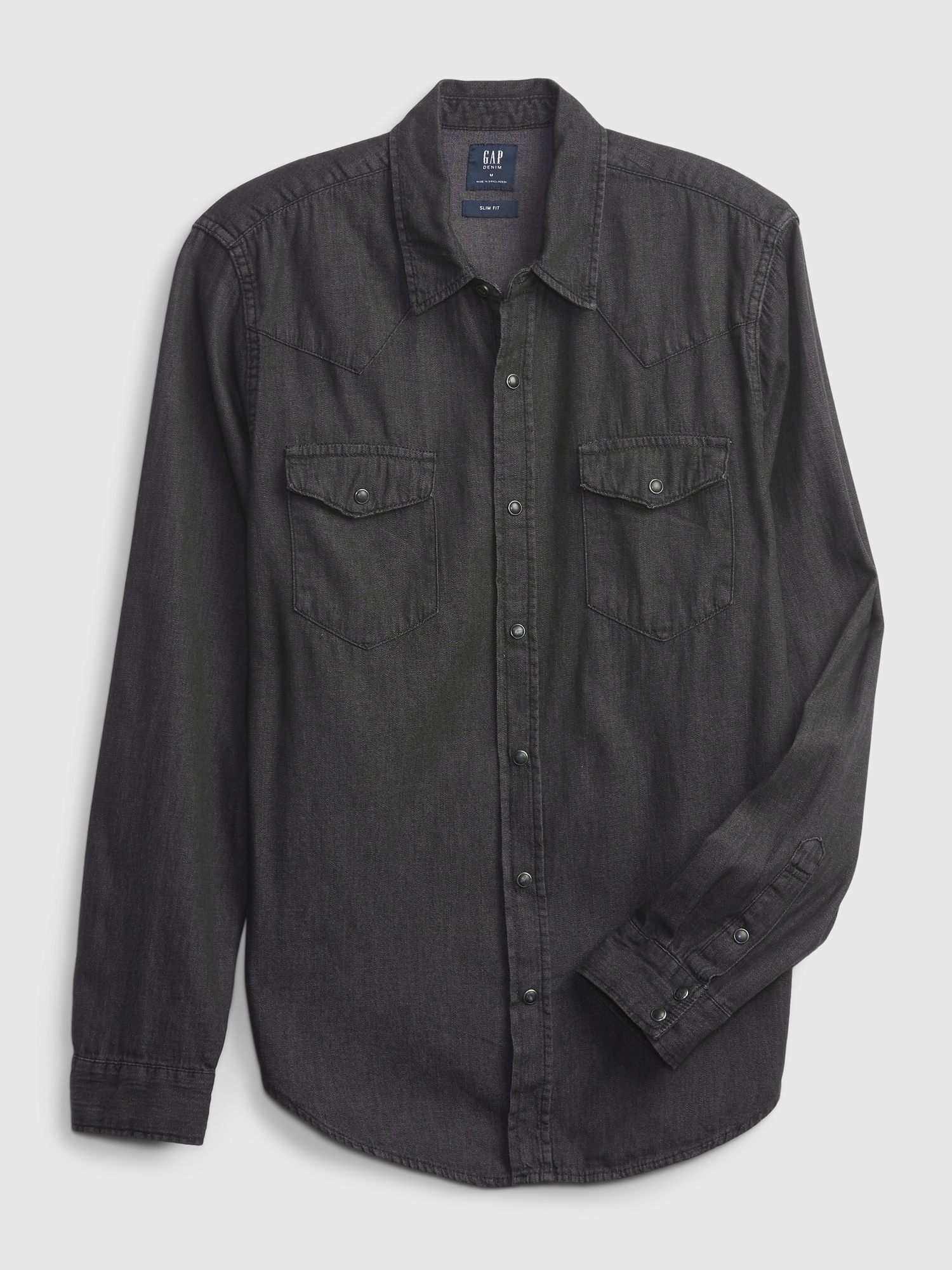 Gap Denim Button-Up Casual Button-Down Shirts for Men for sale | eBay