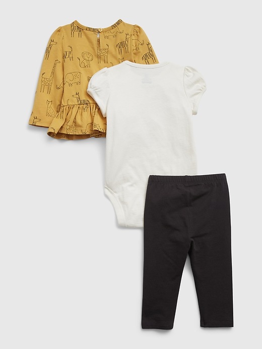 2 of 8 showing, with the color honey i'm home of product Baby 100% Organic Cotton Mix and Match Outfit Set