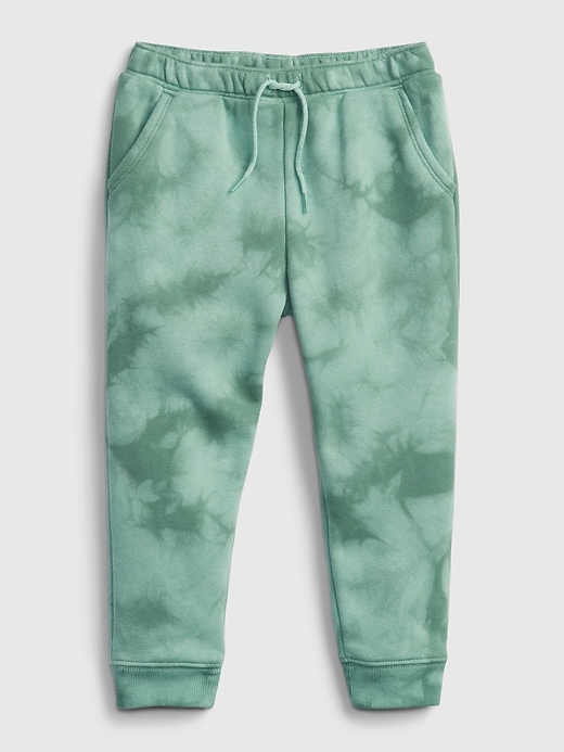 1 of 8 showing, with the color green tie dye of product Toddler Pull-On Joggers