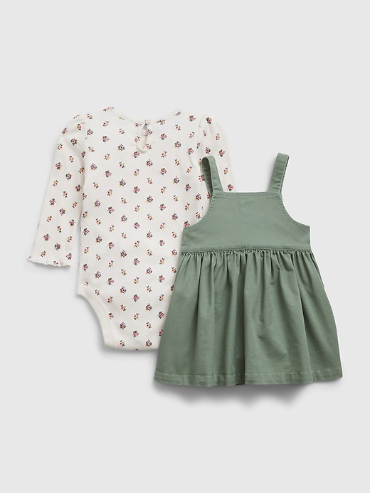 2 of 8 showing, with the color twig of product Baby Skirtall Outfit Set