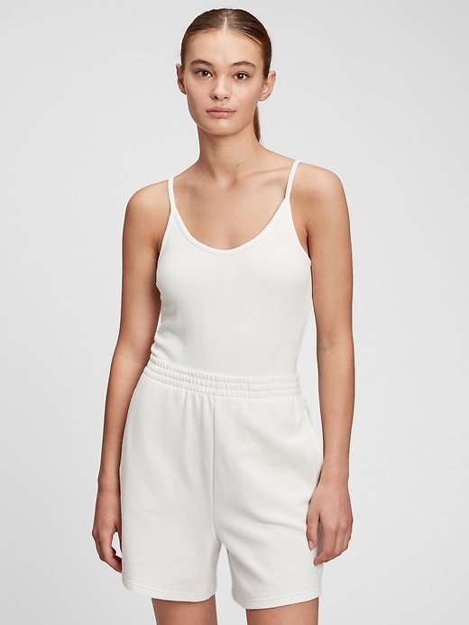 1 of 8 showing, with the color new off white of product Ribbed Bodysuit