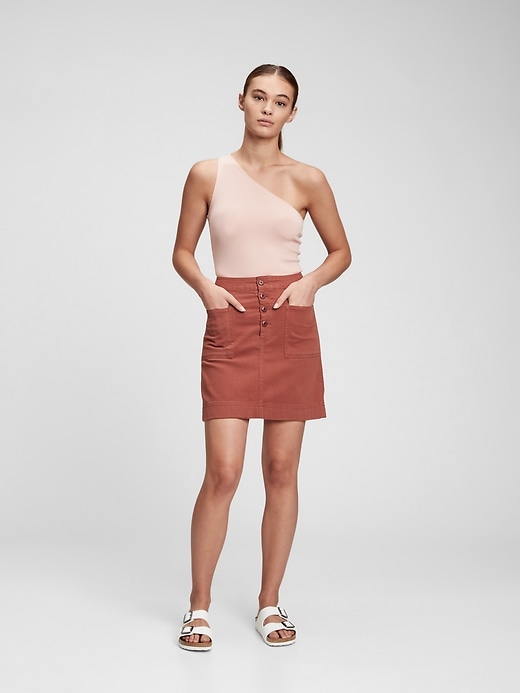 View large product image 1 of 1. Utility Mini Skirt