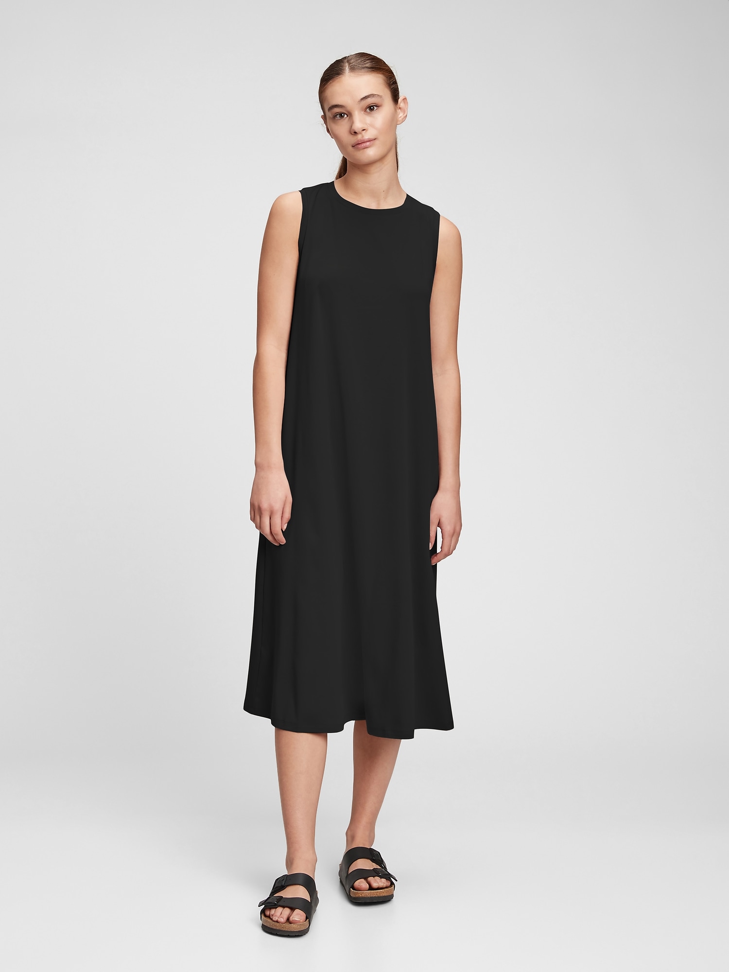 Gap sleeveless on sale swing dress