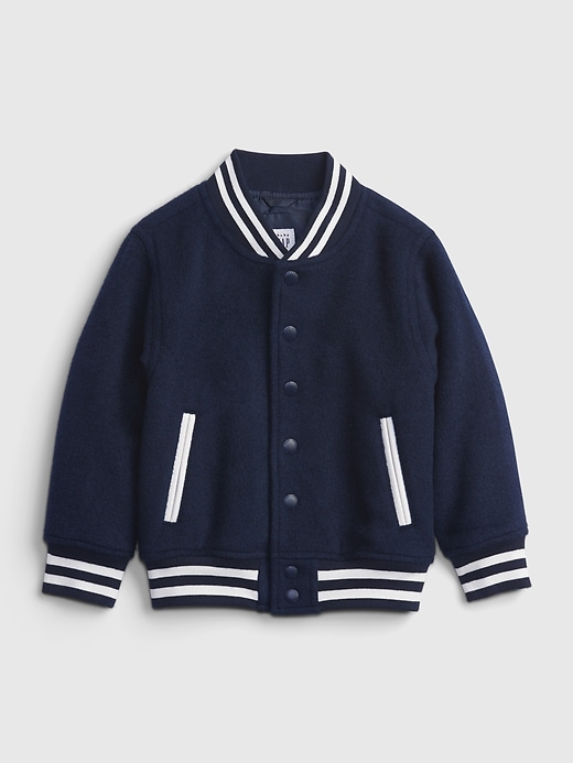 Image number 1 showing, Toddler Wool Bomber Jacket