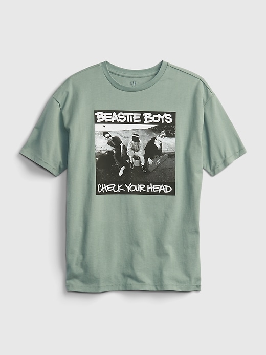 2 of 8 showing, with the color gasoline green of product Teen &#124 Beastie Boys Recycled Polyester Graphic T-Shirt