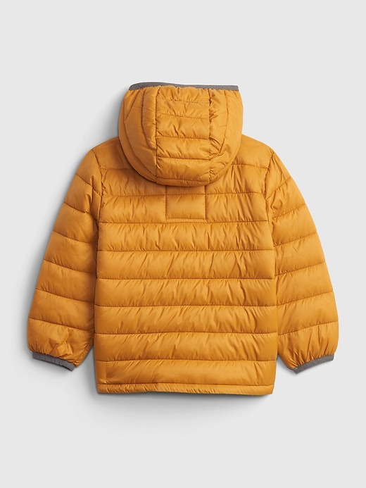 2 of 8 showing, with the color gold pendant of product Toddler Recycled Nylon Puffer Jacket