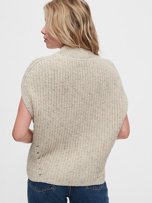 Image number 2 showing, Short Sleeve Turtleneck Sweater