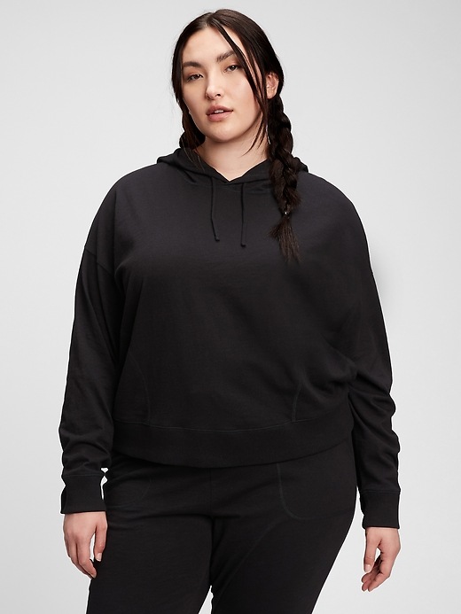 1 of 8 showing, with the color true black of product Tee Sweats Hoodie