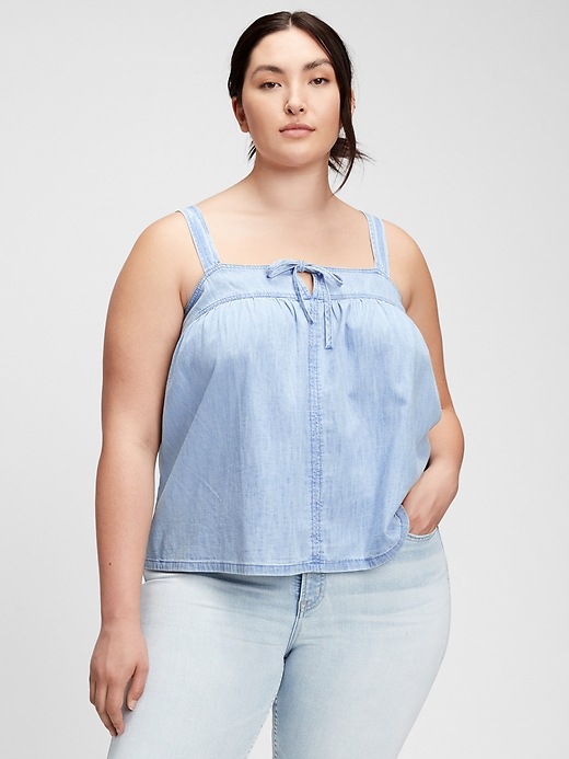 Image number 1 showing, Tie-Front Cami with Washwell&#153