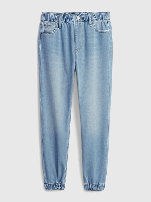 1 of 8 showing, with the color medium wash of product Kids Denim Joggers with Washwell™
