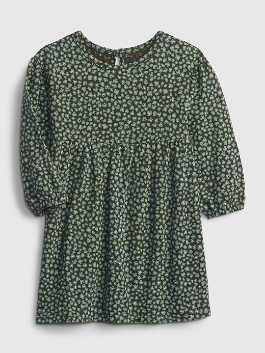 1 of 8 showing, with the color stem green floral of product Toddler Skater Dress