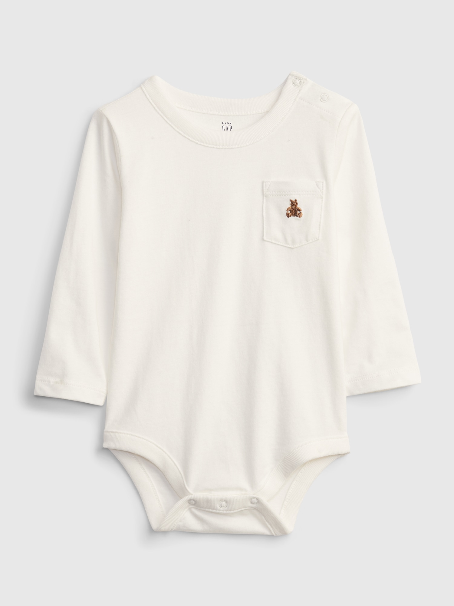 Baby Organic Cotton Mix and Match Pocket Bodysuit Gap