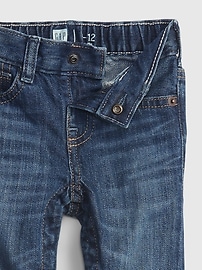 View large product image 3 of 3. Baby 100% Organic Cotton Pull-On Slim Jeans