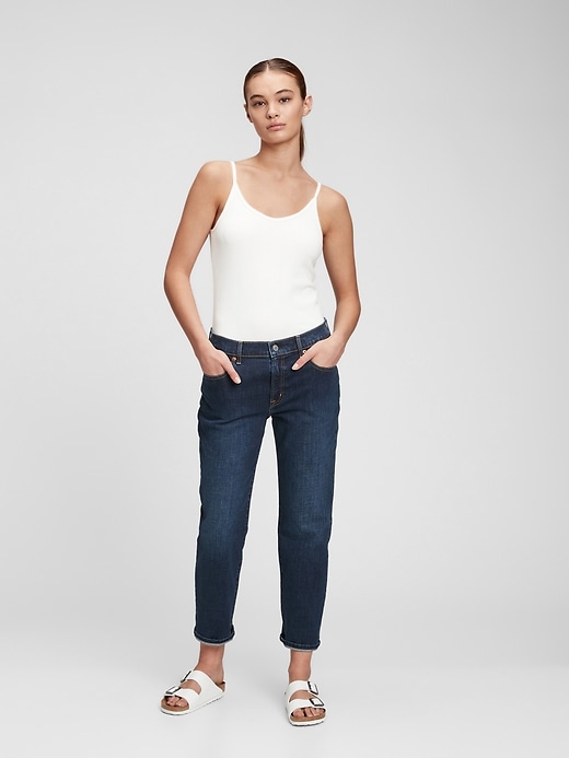 Image number 1 showing, Mid Rise Girlfriend Jeans with Washwell