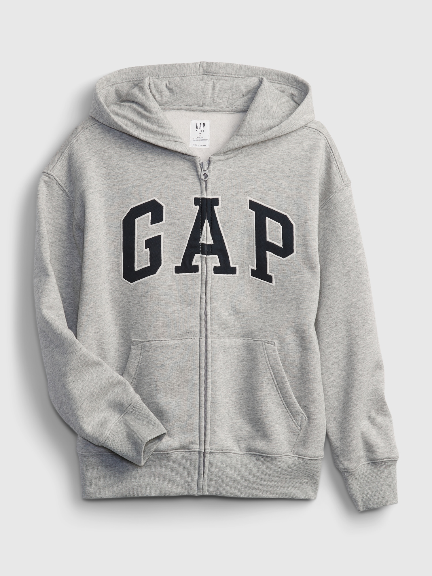 Logo Hoodie by Gap Light Heather Gray Husky Size XXL (14/16)