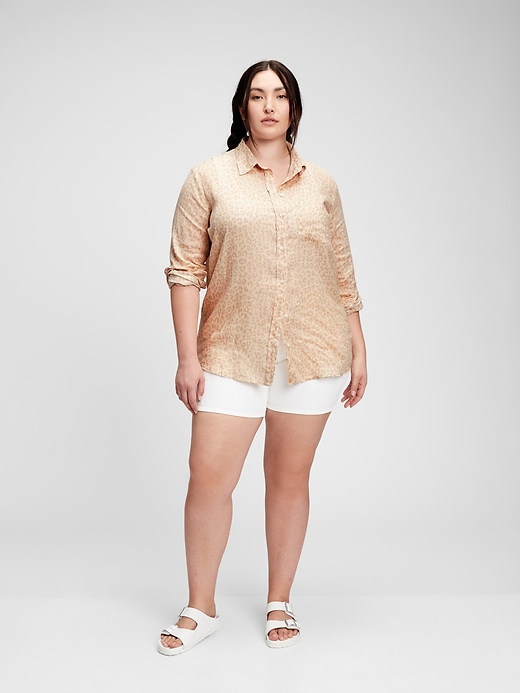 はなTodayful Boyfriend Linen Sage 36 Linen Boyfriend Shirt | Gap