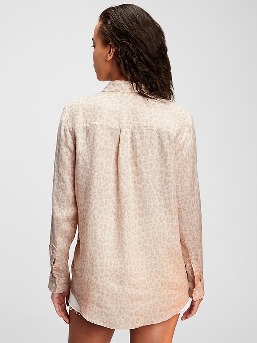 Image number 5 showing, Linen Boyfriend Shirt