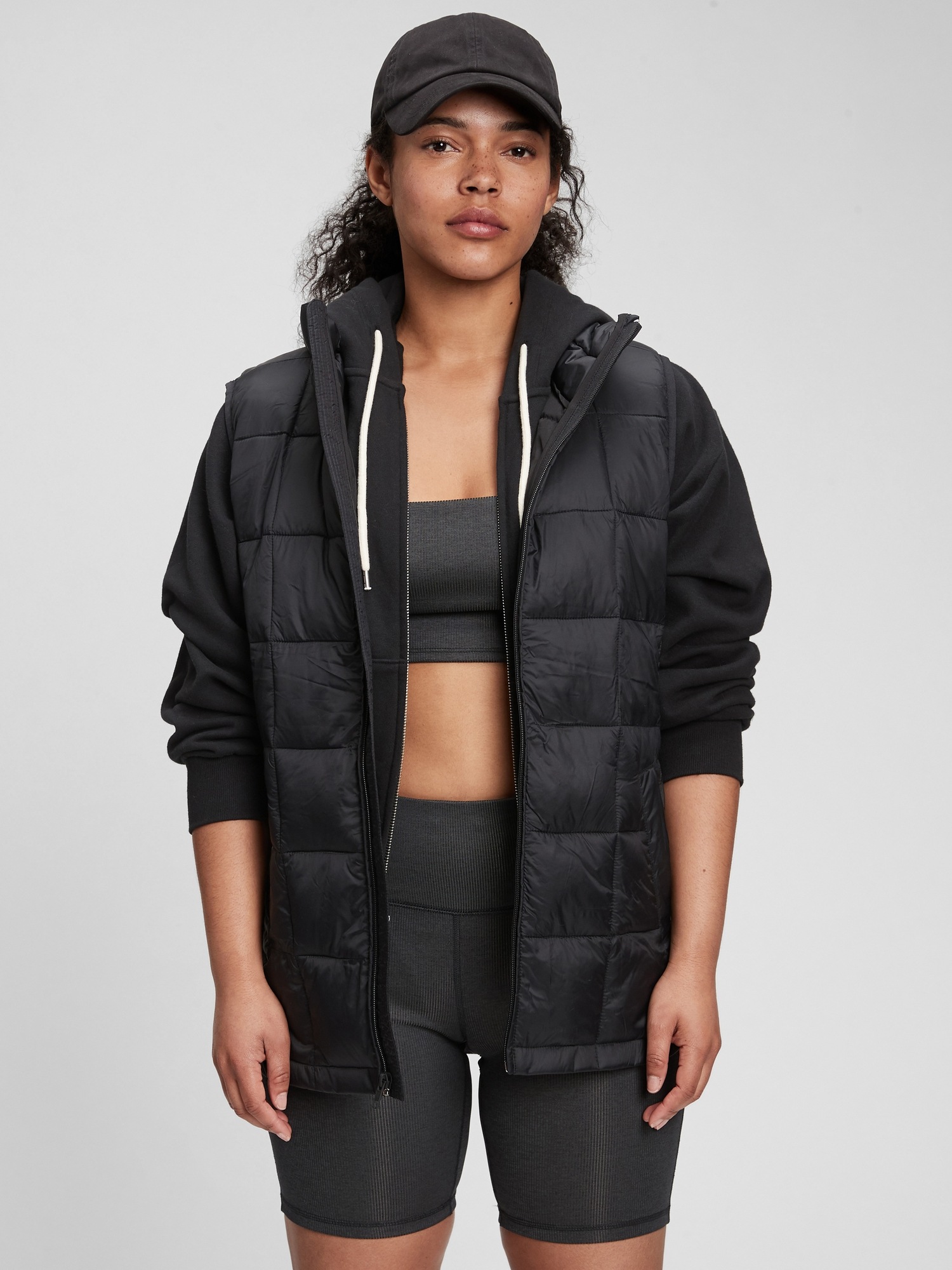 Gap 100% Recycled Nylon Relaxed Lightweight Puffer Vest