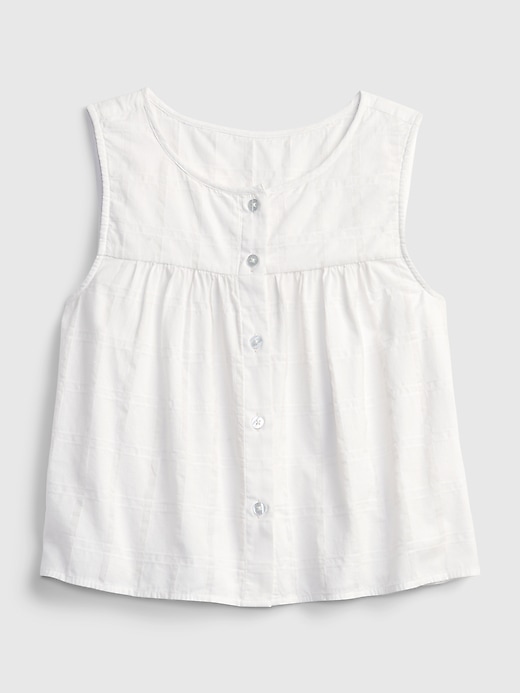 Image number 8 showing, Sleeveless Button-Front Top