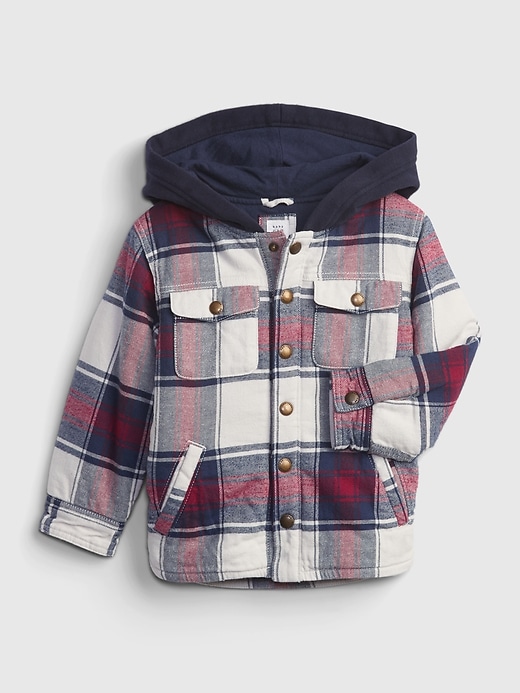 Image number 1 showing, Toddler 100% Organic Cotton Shirt Jacket