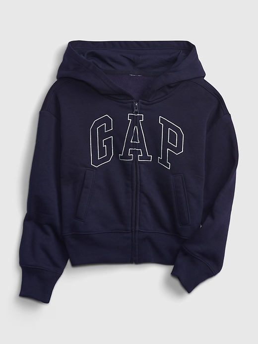 1 of 8 showing, with the color dark night of product Kids Gap Logo Hoodie