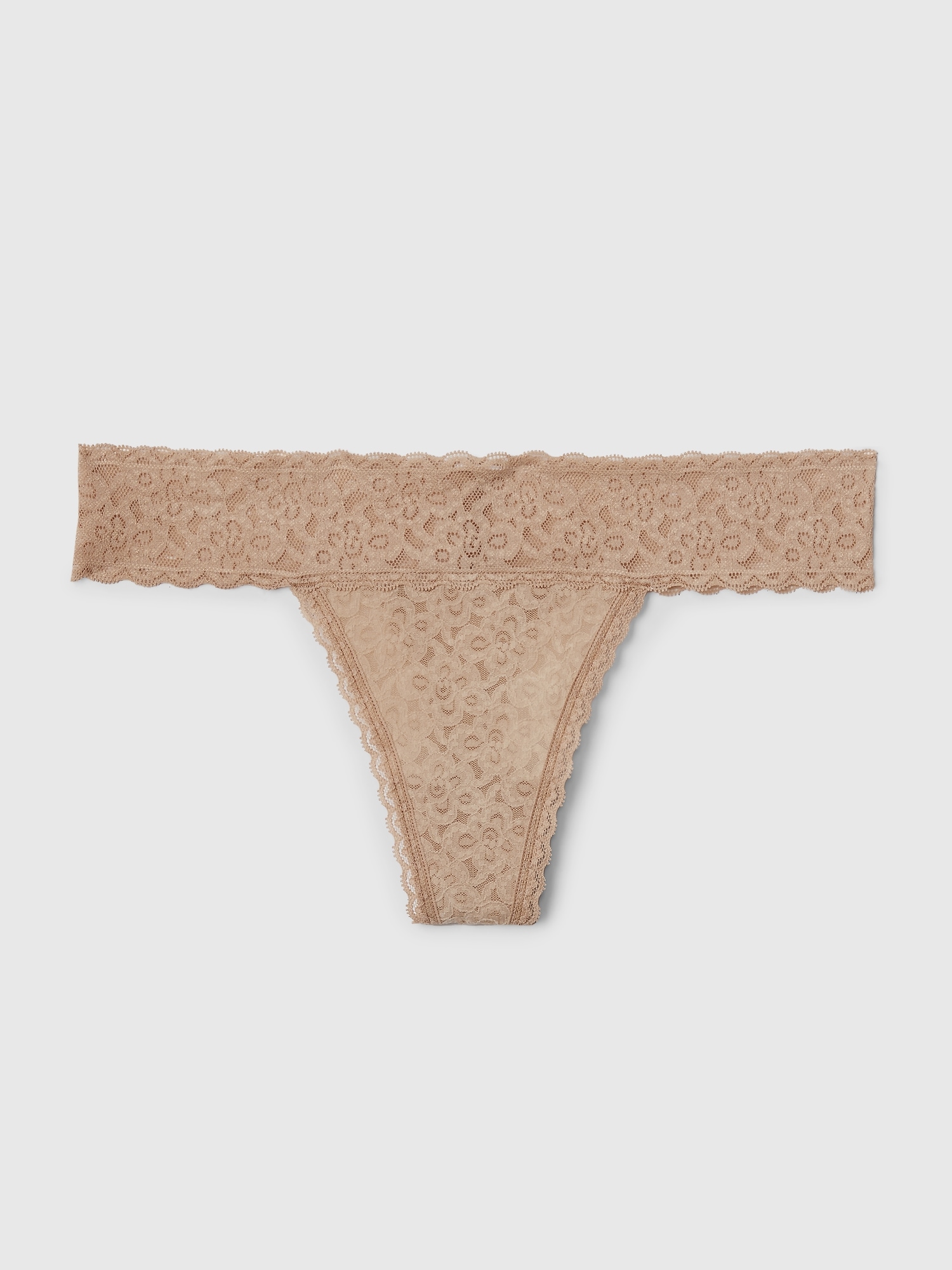 Gap Lace Thong In Brush Beige