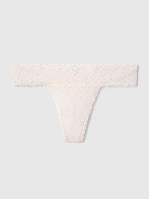 View large product image 1 of 1. Lace Thong