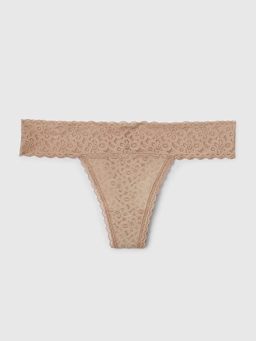 View large product image 1 of 1. Lace Thong