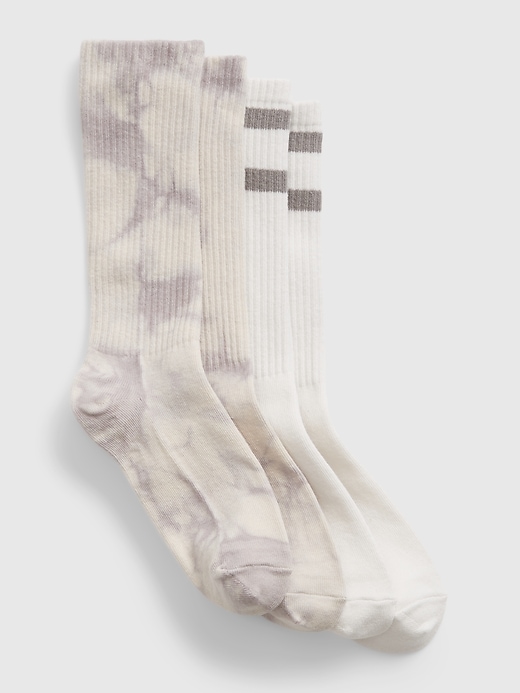 1 of 8 showing, with the color olive tie dye of product Kids Crew Socks (2-Pack)