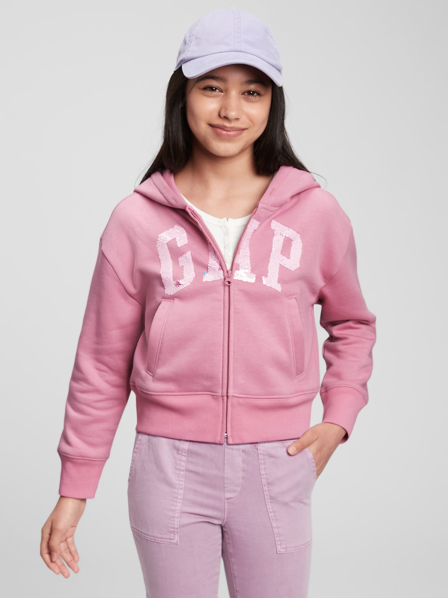 Kids Gap Logo Flippy Sequin Hoodie | Gap