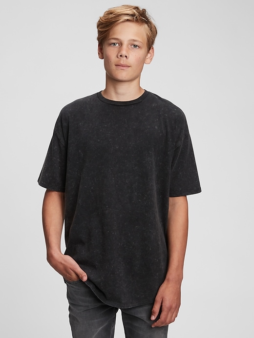 Image number 1 showing, Teen 100% Organic Cotton Oversized T-Shirt