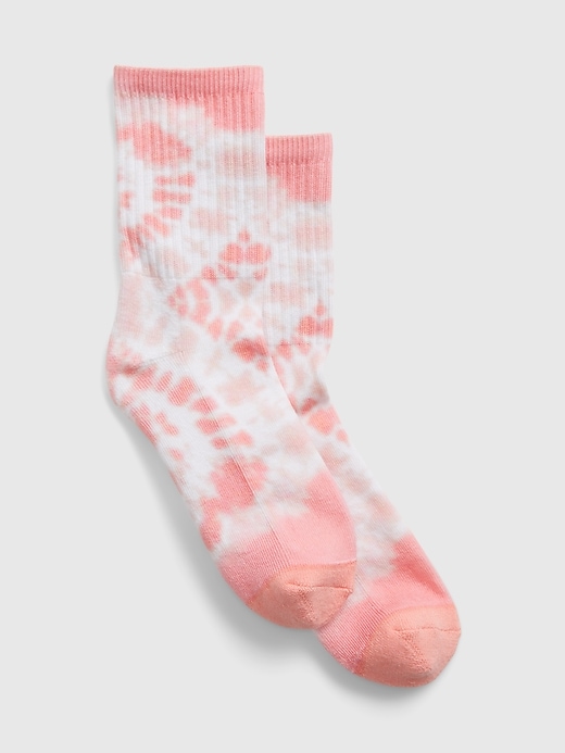 1 of 8 showing, with the color tie dye coral pink of product Tube Socks