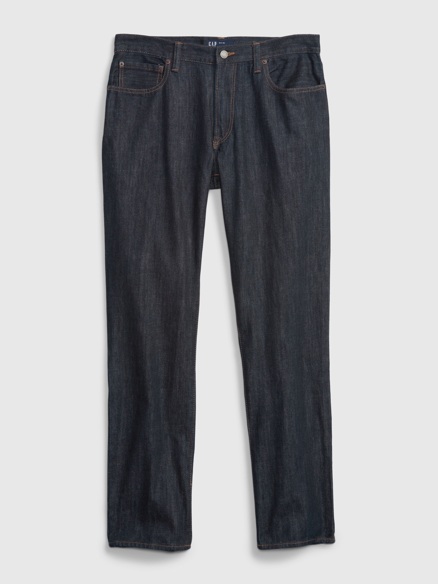 Gap Straight Jeans In Flex With Washwell In Woodsy Brown